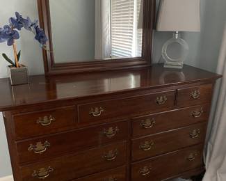 Unique Furniture Makers wood dresser and mirror