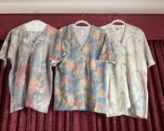 Three (3) new Gabriella T. cardigan sweaters, made in Italy. Size large.