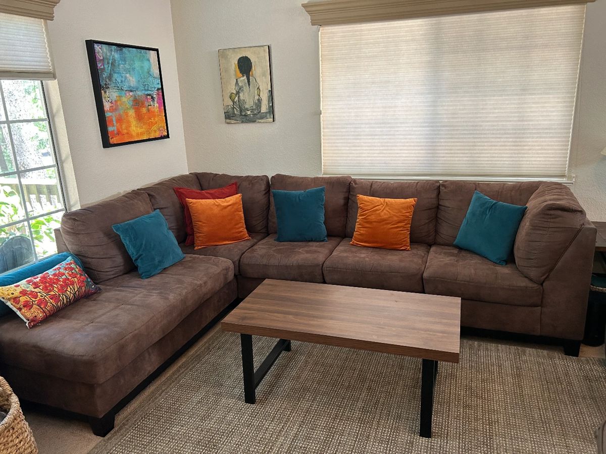 Ashley Furniture Sectional - Coffee Table Not Available