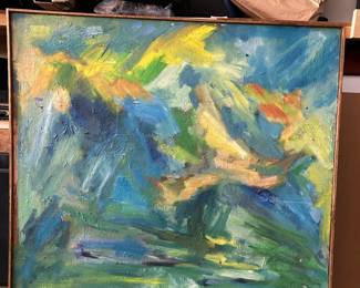 Carol Moeller large abstract oil