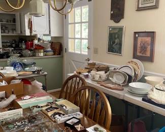 Vintage costume jewelry, some sterling