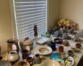 Collection of artisan pottery / ceramics