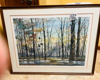 Very nice large hunting signed and numbered pic $35.00!