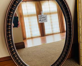 Large oval wall mirror $20.00!