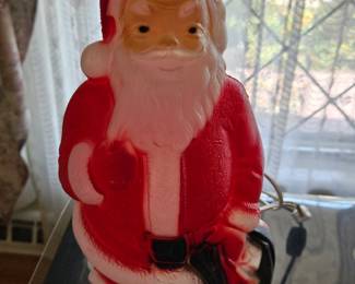 Vintage santa clause blowmold