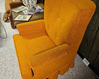 Retro orange lounge chair
