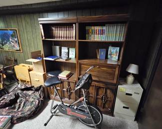 Vintage book shelves