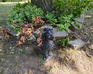 Dog statue
