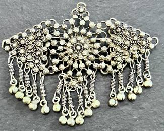SILVER PIN BROOCH