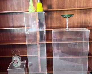 VARIOUS SIZES OF ACRYLIC DISPLAY STANDS