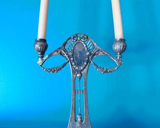 ANTIQUE ART NOUVEAU CANDLE HOLDER
