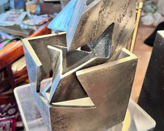 1970's 2 part Metal Sculpture German Artist
