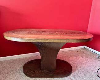 CUSTOM MADE OVAL TABLE FOR ART GALLERY 1968 GERMANY