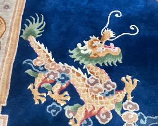 hand made chinese area rug circa 1980's