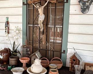 Rustic patio decor