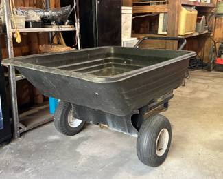 (28)  Pull Behind Dump Cart   $135