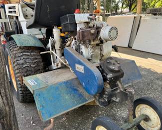 (37)  Retro Sears Tractor w/Tiller Attachment (doesn't run)  $100