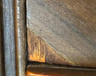 (20)  Antique Art Deco Chest of Drawers  36"Wx22"Dx61"H   $210