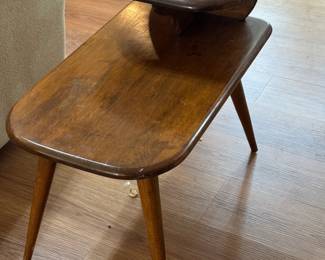(5) Double Mid-Century Modern Side Table  15"Wx26"Dx24"H   $65