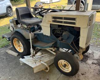 (37)  Retro Sears Tractor w/Tiller Attachment (doesn't run)  $100