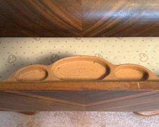 (19) Antique Art Deco Dresser w/Mirror   44"Wx22"Dx65"H   $235