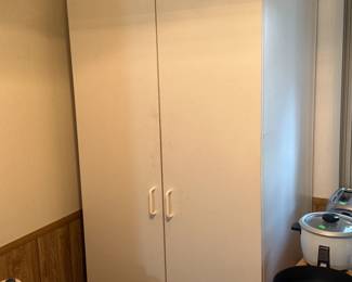 (17) 2 Door White Cabinet  30"Wx25"Dx70"H   $95