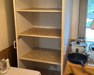 (17) 2 Door White Cabinet  30"Wx25"Dx70"H   $95