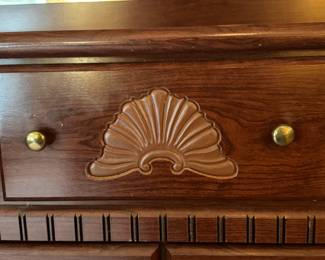 (14)  Dresser w/Mirror  58"Wx17"Dx22"H   $225