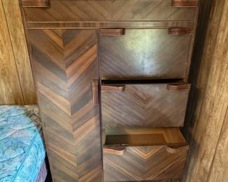 (20)  Antique Art Deco Chest of Drawers  36"Wx22"Dx61"H   $210