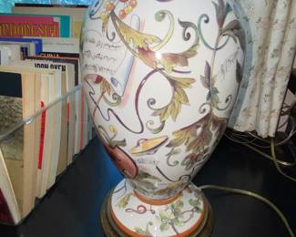 Decorative painted lamp