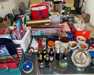 Assorted Christmas and household 