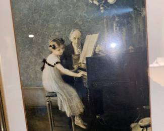 Vtg. Art print 