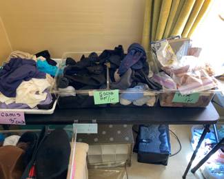 Women’s socks and undergarments 