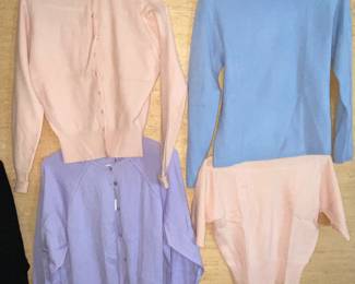 Cashmere and angora sweaters