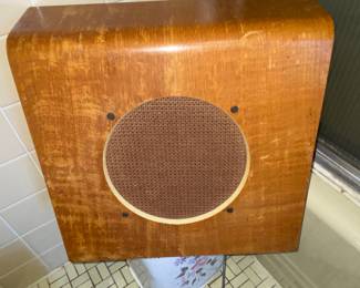 Wood frame wall mounted classroom speaker 