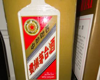 Moutai boxes and bottles