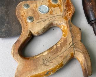 LOTS 1052 - 1089 SEVERAL LOTS WITH HAND SAWS & VINTAGE TOOLS