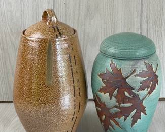 LOT 40 - 44 STUDIO ART POTTERY GINGER JARS