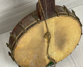 LOT 389 VINTAGE ANTIQUE BANJO