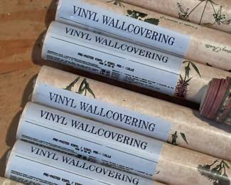 LOT 1177 VINTAGE VINYL WALLCOVERING WALLPAPER