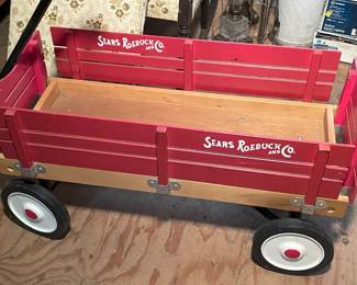 LOT 1153 SEARS ROEBUCK WOOD WAGON
