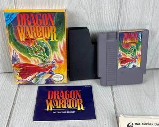 LOTS 402 - 408 ALL VINTAGE NINTENDO! NINTENDO NES DRAGON WARRIOR CIB