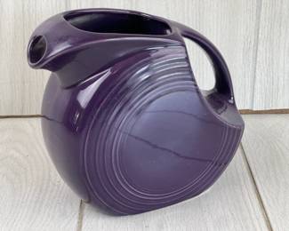 LOTS 32 - 35 HOMER LAUGHLIN FIESTA DISC WATER PITCHER PURPLE