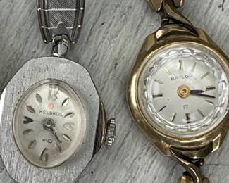 LOT 215 VINTAGE WRIST WATCHES ESTATE JEWELRY