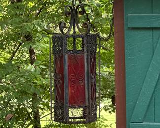 Wire lantern lamp 