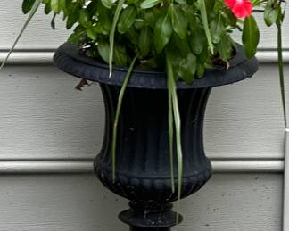 Cast iron urn 