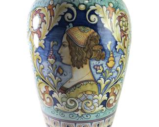 Gialletti Pimpinelli Deruta Ceramic Umbrella Stand