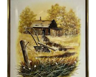M.Alonso Signed Oil On Canvas -Homestead