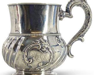 Monogrammed Sterling Silver Cream Pitcher