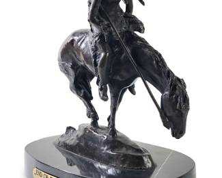 Fraser End of The Trail Desktop Bronze Sculpture